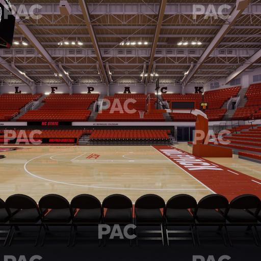 James T. Valvano Arena at Reynolds Coliseum - Section Floor G Seat View