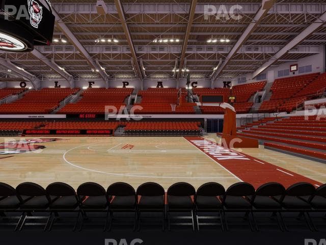James T. Valvano Arena at Reynolds Coliseum - Section Floor G Seat View