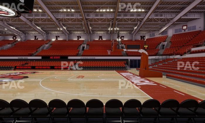 James T. Valvano Arena at Reynolds Coliseum - Section Floor G Seat View