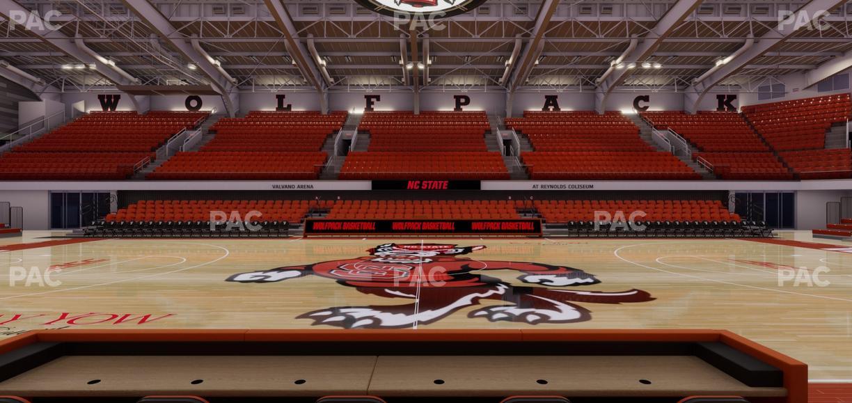 James T. Valvano Arena at Reynolds Coliseum - Section Floor H Seat View