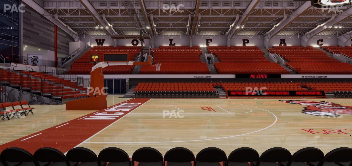 James T. Valvano Arena at Reynolds Coliseum - Section Floor J Seat View