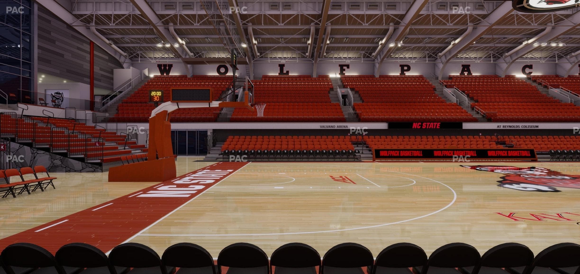 James T. Valvano Arena at Reynolds Coliseum - Section Floor J Seat View