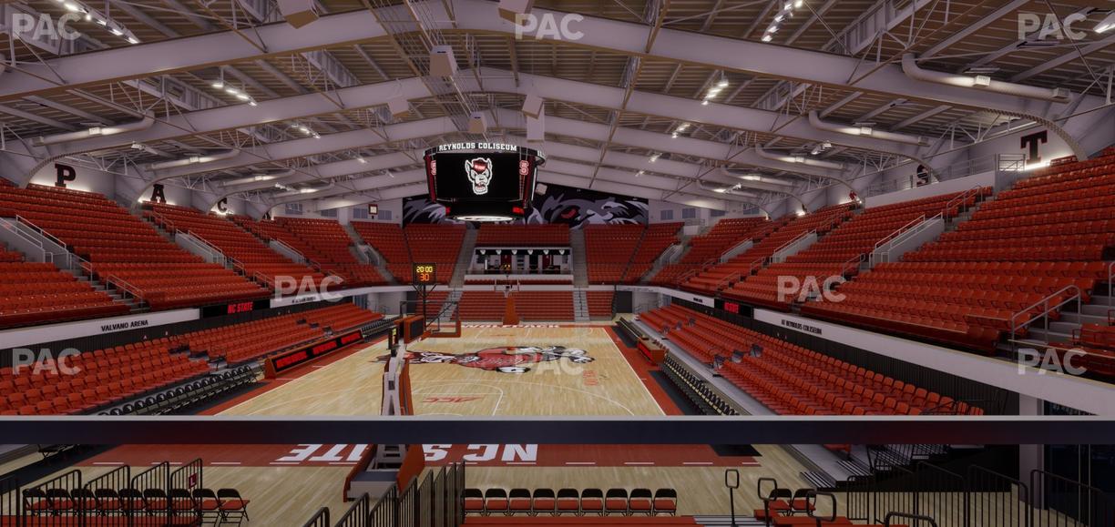 James T. Valvano Arena at Reynolds Coliseum - Section Floor K Seat View