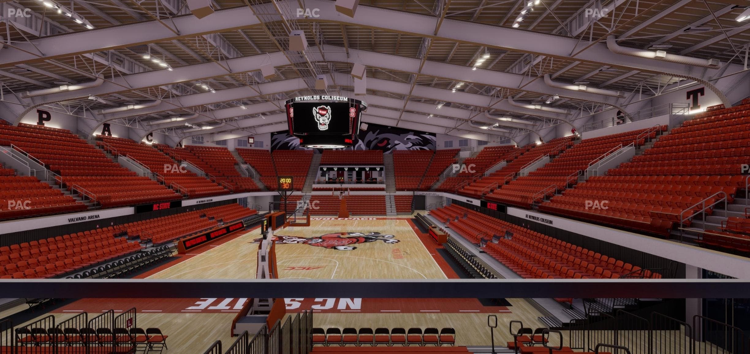 James T. Valvano Arena at Reynolds Coliseum - Section Floor K Seat View