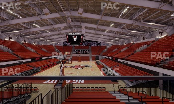 James T. Valvano Arena at Reynolds Coliseum - Section Floor K Seat View