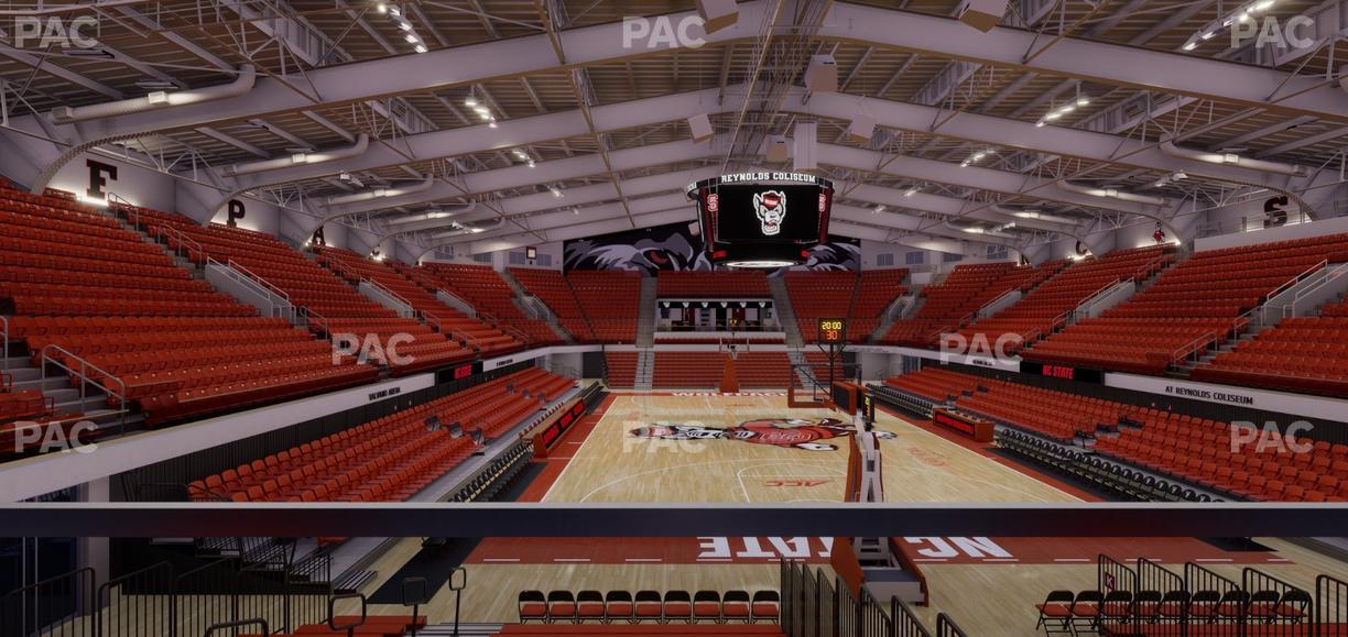 James T. Valvano Arena at Reynolds Coliseum - Section Floor L Seat View
