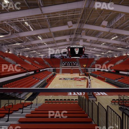 James T. Valvano Arena at Reynolds Coliseum - Section Floor L Seat View