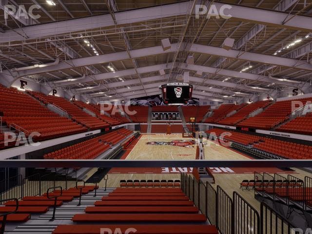 James T. Valvano Arena at Reynolds Coliseum - Section Floor L Seat View