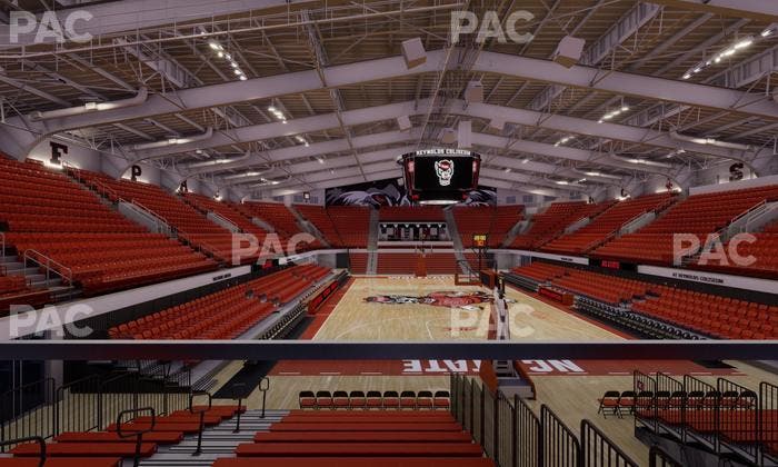 James T. Valvano Arena at Reynolds Coliseum - Section Floor L Seat View