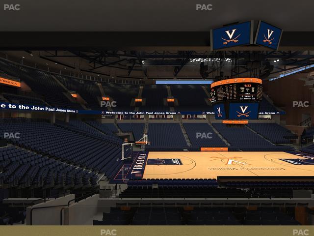 Official view from Section Suite 204 B at John Paul Jones Arena