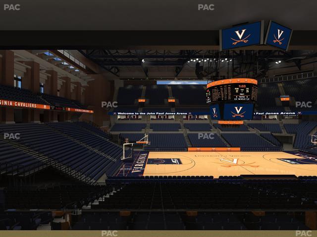 Official view from Section Suite 214 B at John Paul Jones Arena