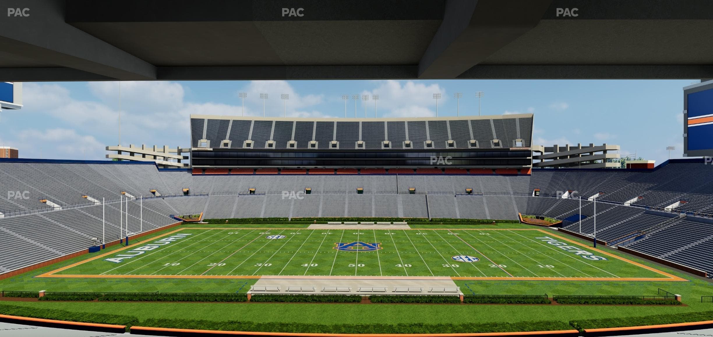Jordan-Hare Stadium - Section Beckwith Club Seat View