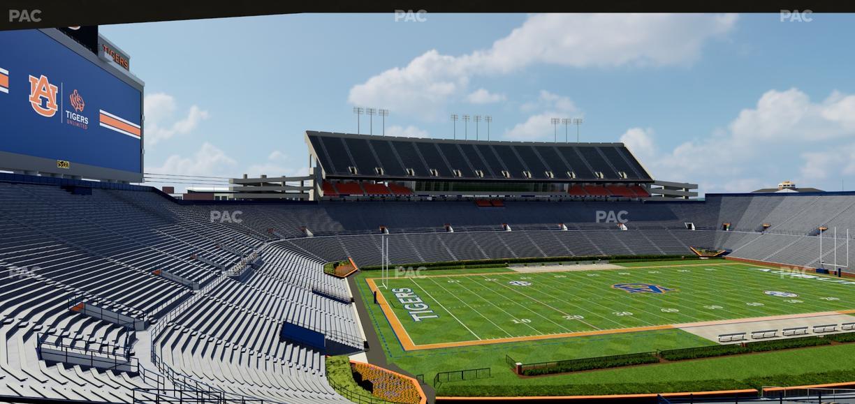 Jordan-Hare Stadium - Section Nelson Club Seat View