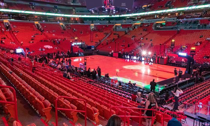 Kaseya Center - Section 104 Seat View