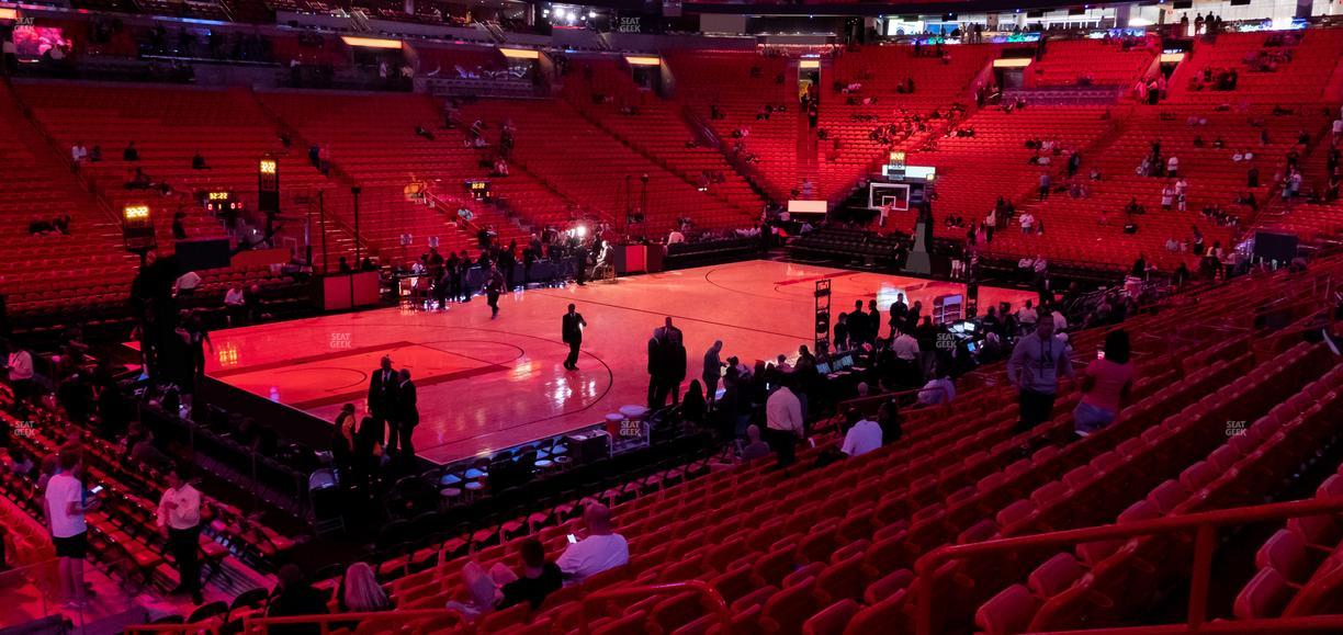 Kaseya Center - Section 109 Seat View