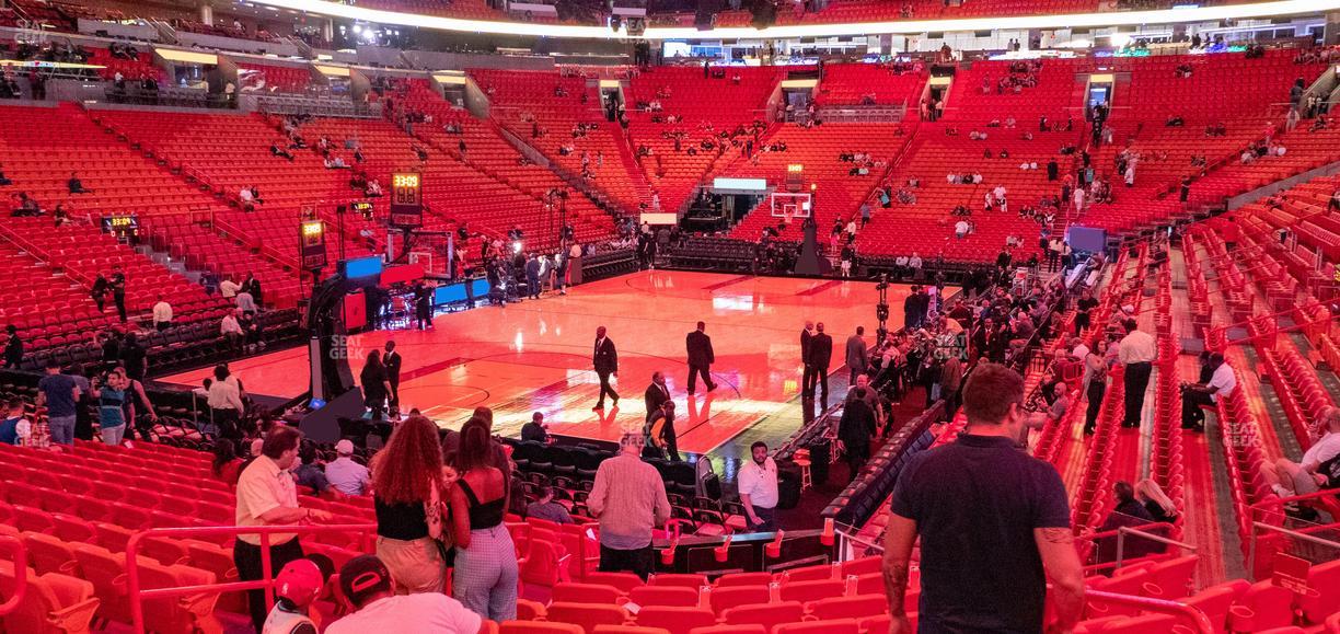 Kaseya Center - Section 111 Seat View