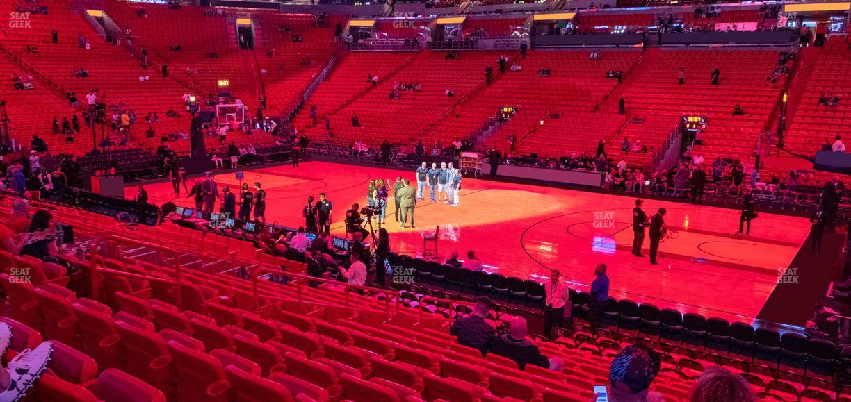 Kaseya Center - Section 117 Seat View