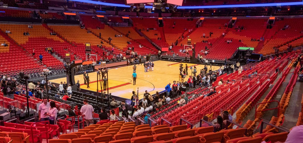 Kaseya Center - Section 122 Seat View