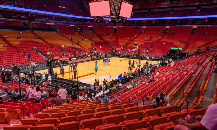 Kaseya Center - Section 122 Seat View