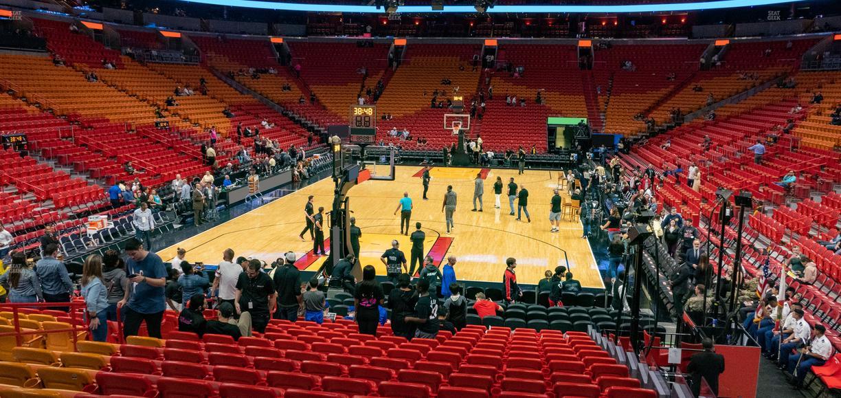 Kaseya Center - Section 124 Seat View