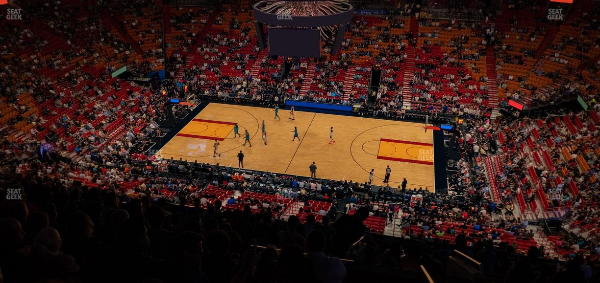 Kaseya Center - Section 308 Seat View