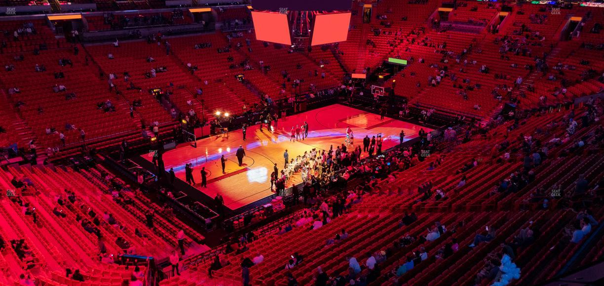 Kaseya Center - Section 312 Seat View