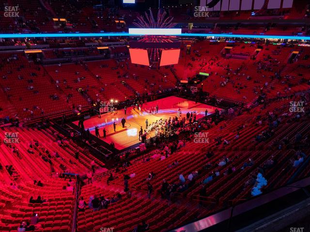 Kaseya Center - Section 312 Seat View