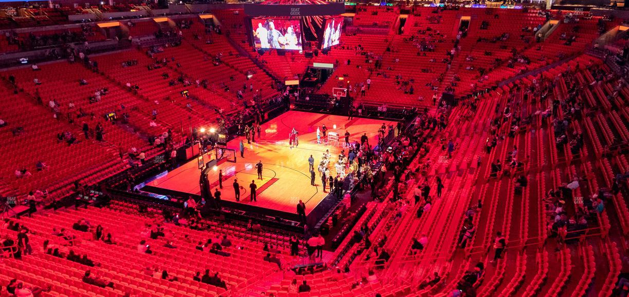 Kaseya Center - Section 314 Seat View