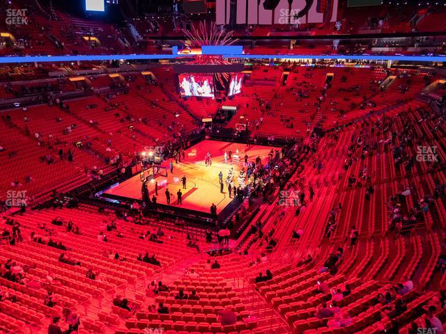 Kaseya Center - Section 314 Seat View