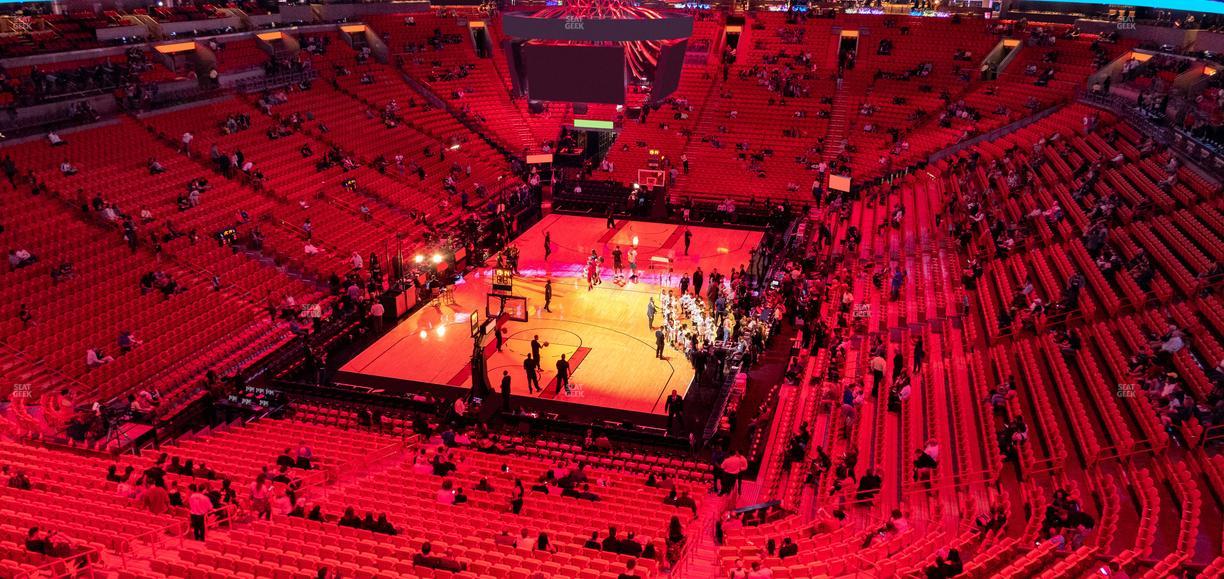 Kaseya Center - Section 315 Seat View