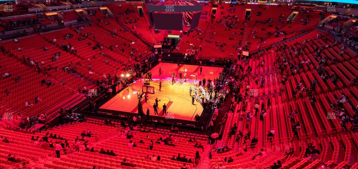 Kaseya Center - Section 315 Seat View