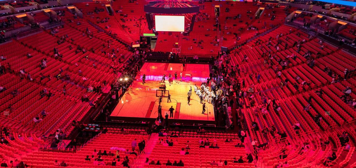 Kaseya Center - Section 316 Seat View