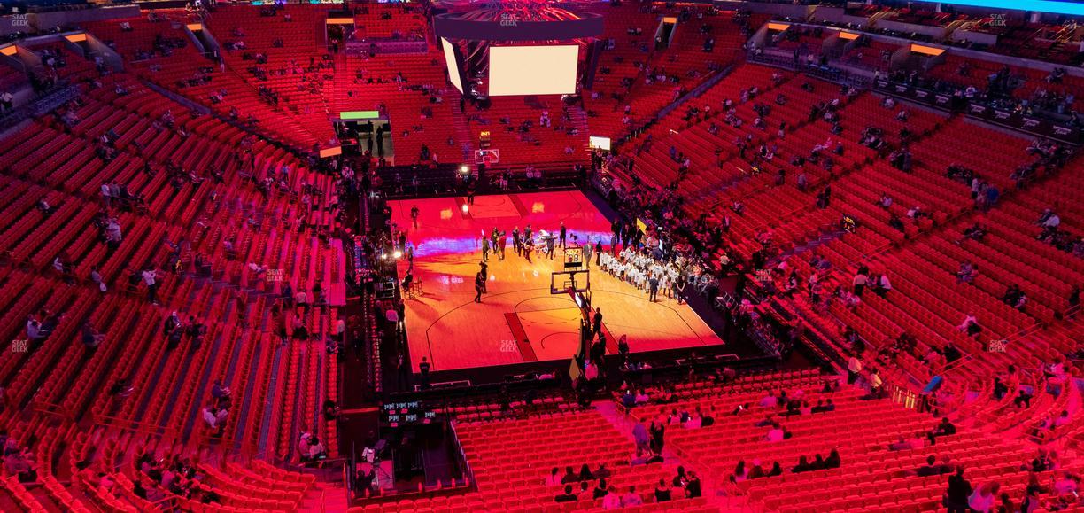 Kaseya Center - Section 317 Seat View