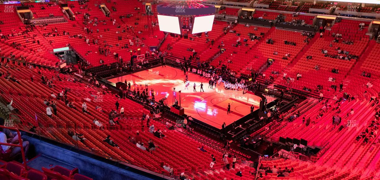 Kaseya Center - Section 321 Seat View