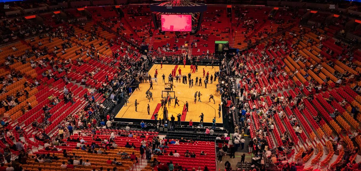 Kaseya Center - Section 332 Seat View