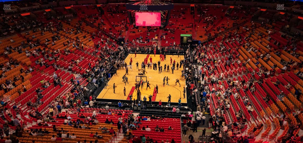 Kaseya Center - Section 332 Seat View