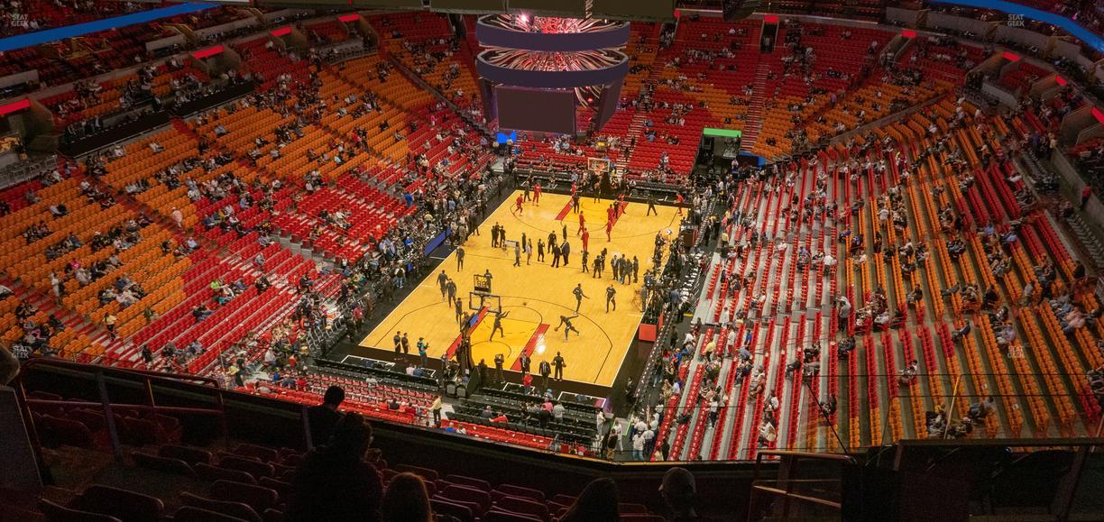 Kaseya Center - Section 404 Seat View