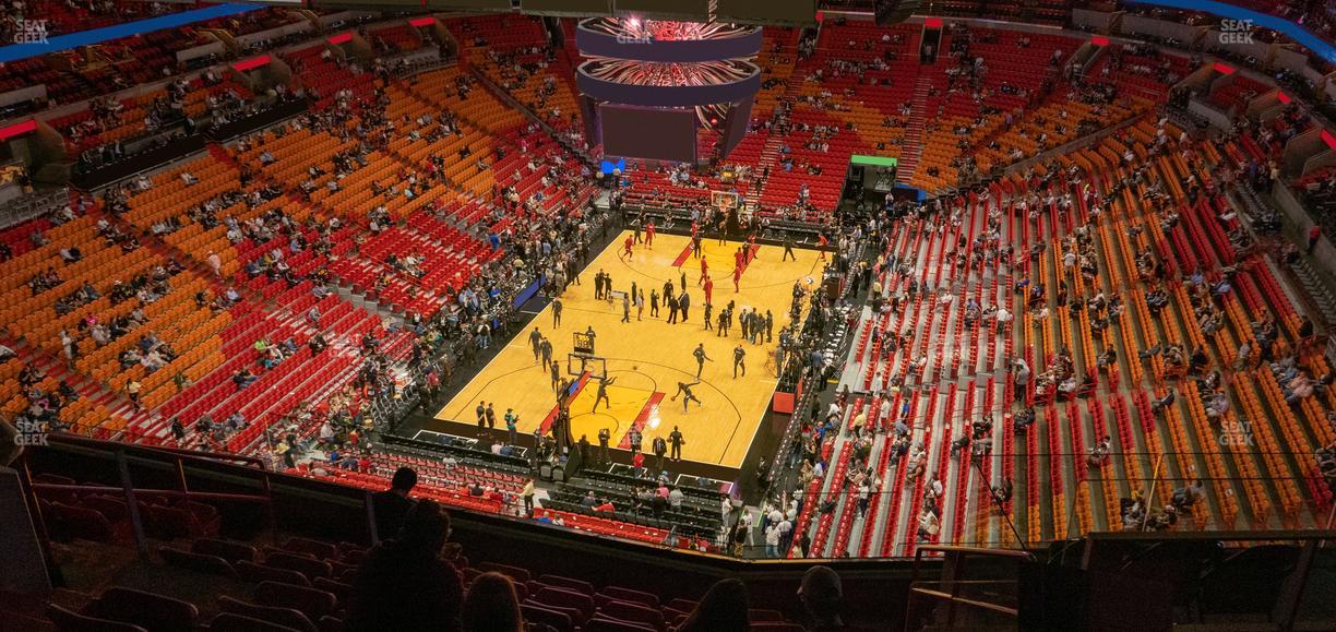 Kaseya Center - Section 404 Seat View