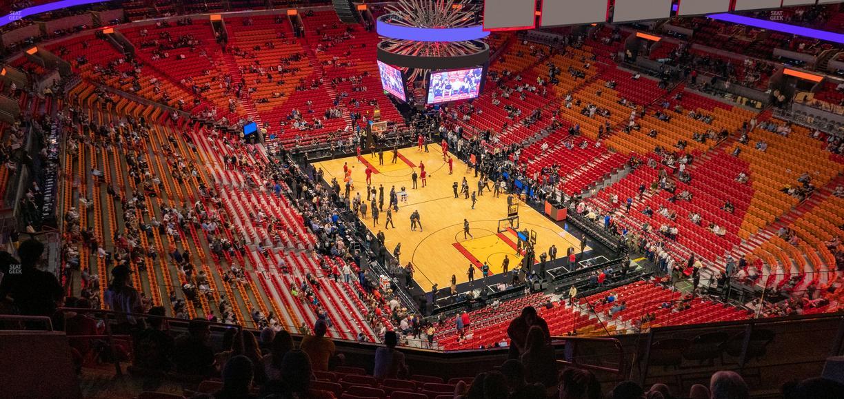 Kaseya Center - Section 408 Seat View