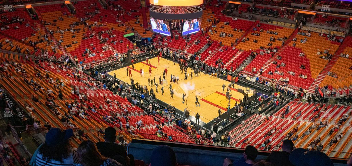 Kaseya Center - Section 410 Seat View