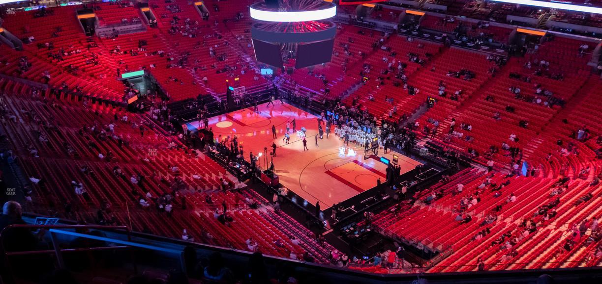 Kaseya Center - Section 419 Seat View