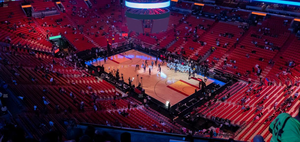 Kaseya Center - Section 420 Seat View