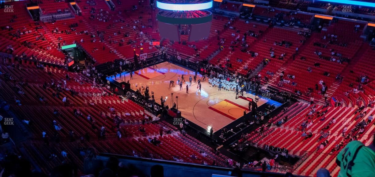 Kaseya Center - Section 420 Seat View