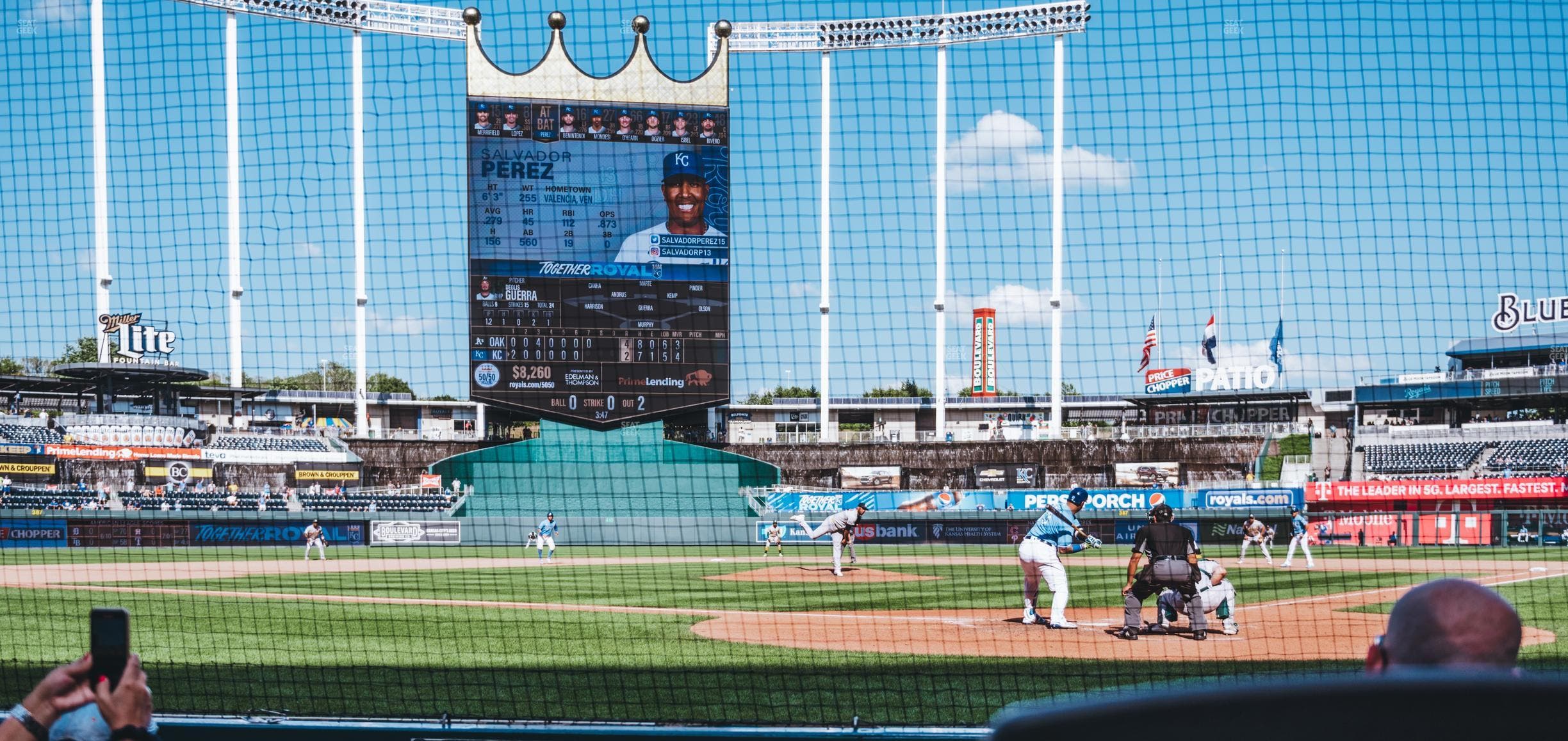Kauffman Stadium - Section Crown Club 1 Seat View
