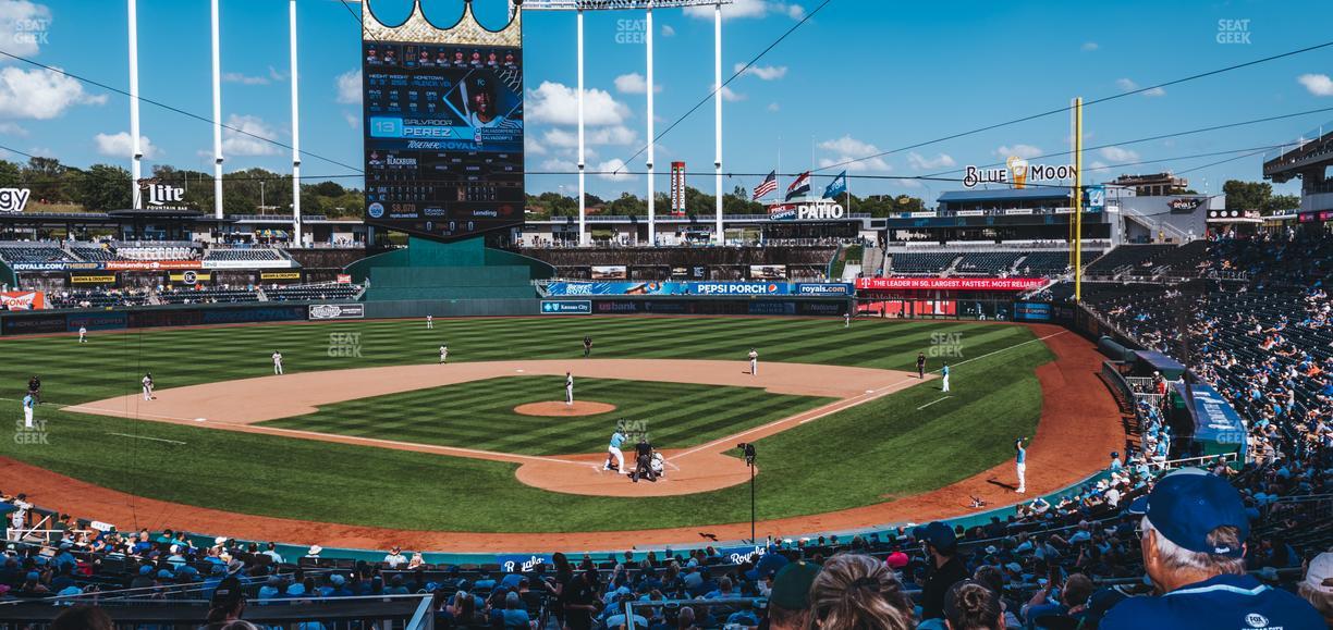 Kauffman Stadium - Section Diamond Club Tables Seat View