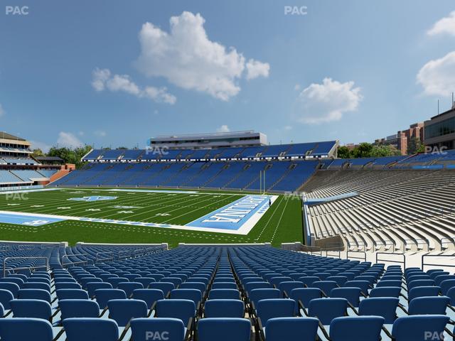 Official view from Section 111 at Kenan Memorial Stadium