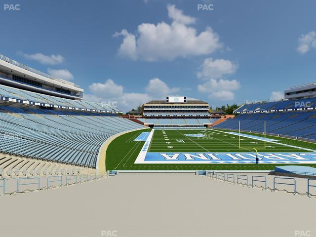 Official view from Section 114 at Kenan Memorial Stadium