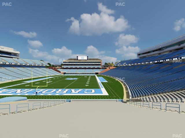 Official view from Section 117 at Kenan Memorial Stadium