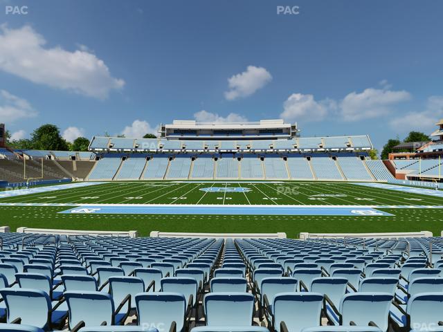Official view from Section 125 at Kenan Memorial Stadium