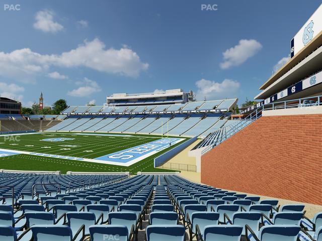 Official view from Section 131 at Kenan Memorial Stadium